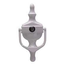 Load image into Gallery viewer, White Urn Door Knocker with Spy hole, available from Anglian Home Improvements