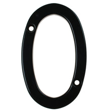 Load image into Gallery viewer, black house number zero, buy online at Anglian Home Improvements