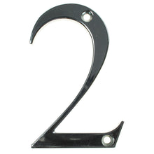 Load image into Gallery viewer, Chrome house number two, buy online at Anglian Home Improvements
