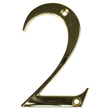 Load image into Gallery viewer, Gold house number two, buy online at Anglian Home Improvements