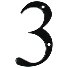 Load image into Gallery viewer, black house number three, buy online at Anglian Home Improvements