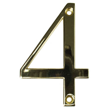 Load image into Gallery viewer, Gold house number four, buy online at Anglian Home Improvements