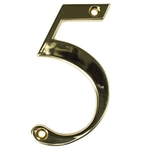 Load image into Gallery viewer, Gold house number five, buy online at Anglian Home Improvements