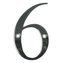 Load image into Gallery viewer, Chrome house number six, buy online at Anglian Home Improvements