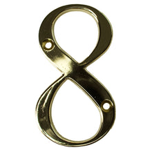 Load image into Gallery viewer, Gold house number eight, buy online at Anglian Home Improvements