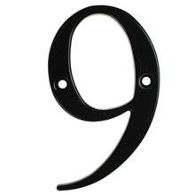 Load image into Gallery viewer, black house number nine, buy online at Anglian Home Improvements