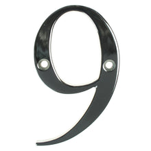 Load image into Gallery viewer, Chrome house number nine, buy online at Anglian Home Improvements
