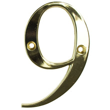 Load image into Gallery viewer, Gold house number nine, buy online at Anglian Home Improvements