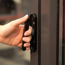 Load image into Gallery viewer, Black Pop Out Aluminium Bifold Door Handle on Aluminium Bifold Doors