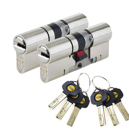 Double cylinder keyed alike yale lock, buy now at Anglian Home Improvements