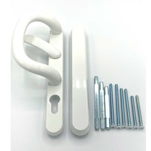 Load image into Gallery viewer, White Patio Door Handles - external blank, buy now at Anglian Home Improvements