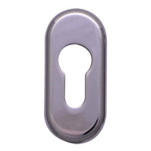 Load image into Gallery viewer, Chrome Elliptic Escutcheon available from Anglian Home Improvements