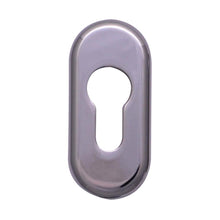 Load image into Gallery viewer, Chrome Oval Escutcheon available from Anglian Home Improvements