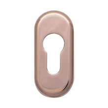 Load image into Gallery viewer, Gold Oval Escutcheon available from Anglian Home Improvements