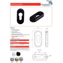 Load image into Gallery viewer, Oval Escutcheon features and maintenance