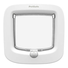Load image into Gallery viewer, White pet safe cat flap from, buy online from Anglian Home Improvements