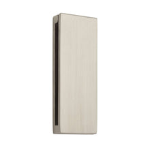 Load image into Gallery viewer, Square Door Knocker in Brushed Steel Side View