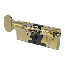 Load image into Gallery viewer, Brass Thumbturn Yale Anti Snap Euro Cylinder Lock 95mm, available at Anglian Home Improvements
