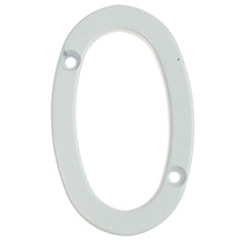 Load image into Gallery viewer, White house number zero, buy online at Anglian Home Improvements
