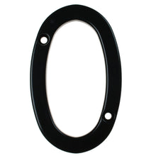 Load image into Gallery viewer, black house number zero, buy online at Anglian Home Improvements
