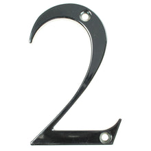 Load image into Gallery viewer, Chrome house number two, buy online at Anglian Home Improvements
