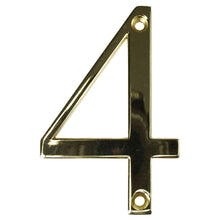 Load image into Gallery viewer, Gold house number four, buy online at Anglian Home Improvements
