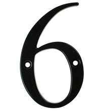 Load image into Gallery viewer, black house number six, buy online at Anglian Home Improvements

