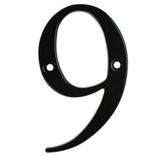 Load image into Gallery viewer, black house number nine, buy online at Anglian Home Improvements
