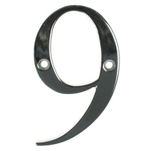 Load image into Gallery viewer, Chrome house number nine, buy online at Anglian Home Improvements
