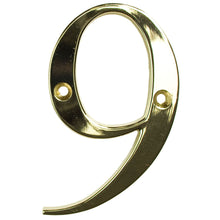 Load image into Gallery viewer, Gold house number nine, buy online at Anglian Home Improvements
