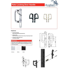 Load image into Gallery viewer, Aluminium Patio Door Handle Features
