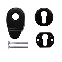Load image into Gallery viewer, Black Door Pull Escutcheon Set from Anglian Home Improvements
