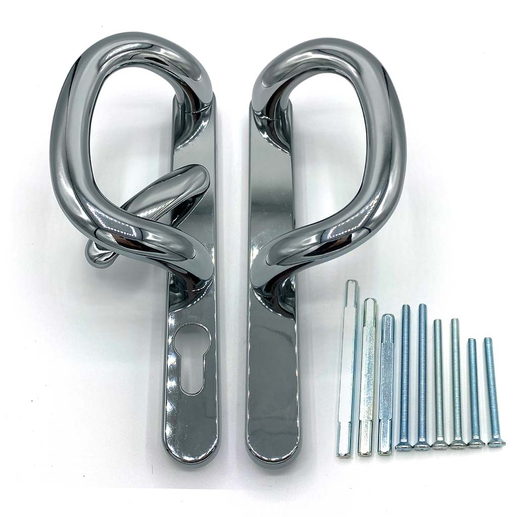 Chrome Patio Door Handles with external pull, buy now at Anglian Home Improvements