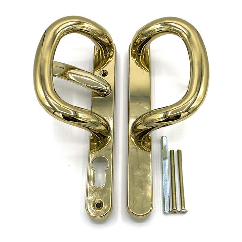 Gold Patio Door Handles with external pull, buy now at Anglian Home Improvements