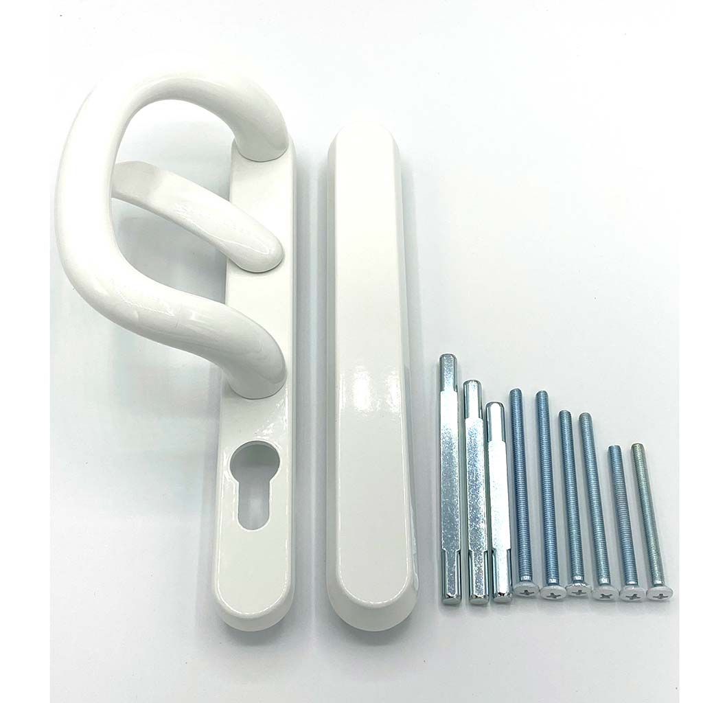 White Patio Door Handles - external blank, buy now at Anglian Home Improvements