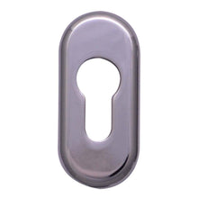 Load image into Gallery viewer, Chrome Elliptic Escutcheon available from Anglian Home Improvements
