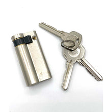 Load image into Gallery viewer, Nickel Euro Half Cylinder Locks 50mm, available at Anglian Home Improvements
