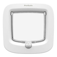 Load image into Gallery viewer, White pet safe cat flap from, buy online from Anglian Home Improvements
