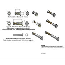 Load image into Gallery viewer, Spy hole fitting diagram, buy now at Anglian Home Improvements
